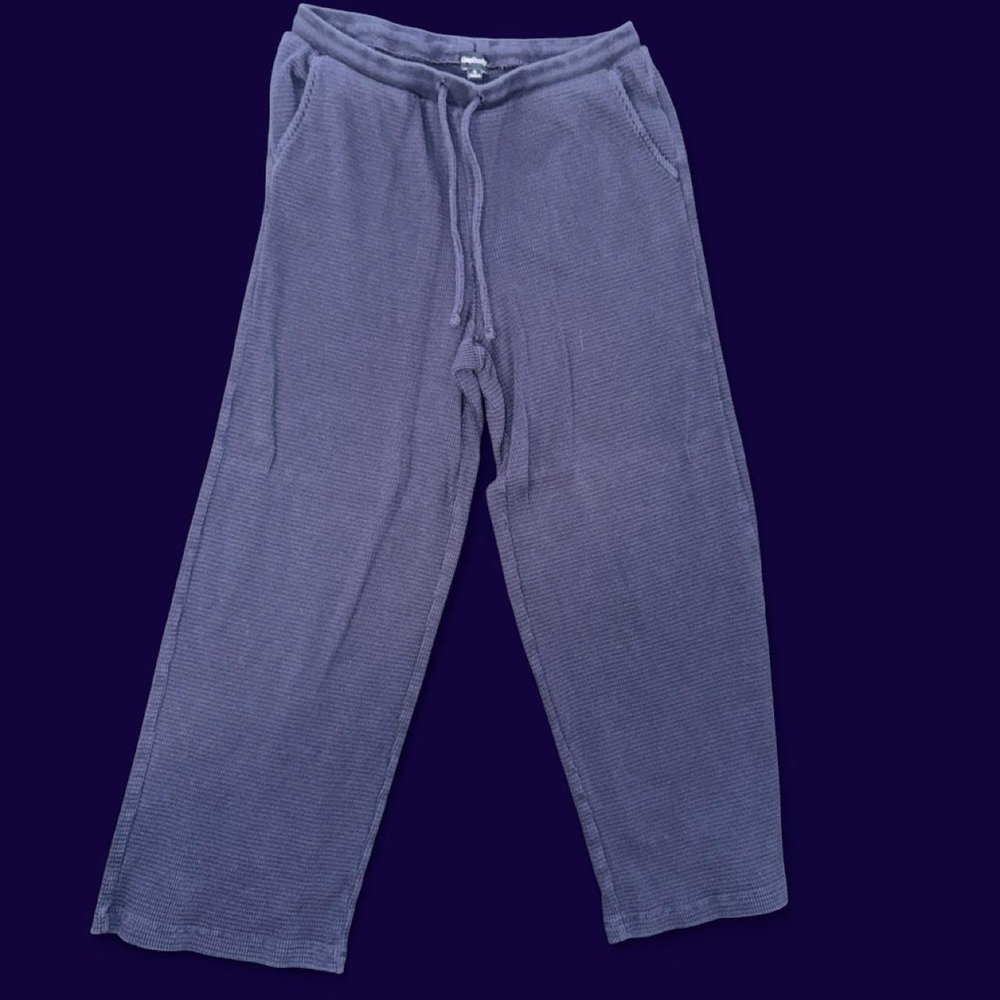 GapBody Navy Blue Waffle Knit Lounge Pants Women's Small